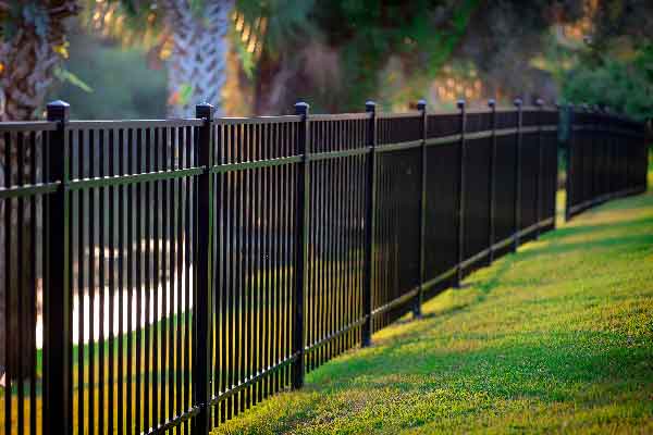 Ornamental metal fencing